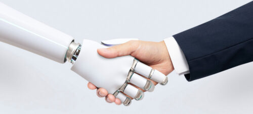 AI background business technology, digital transformation